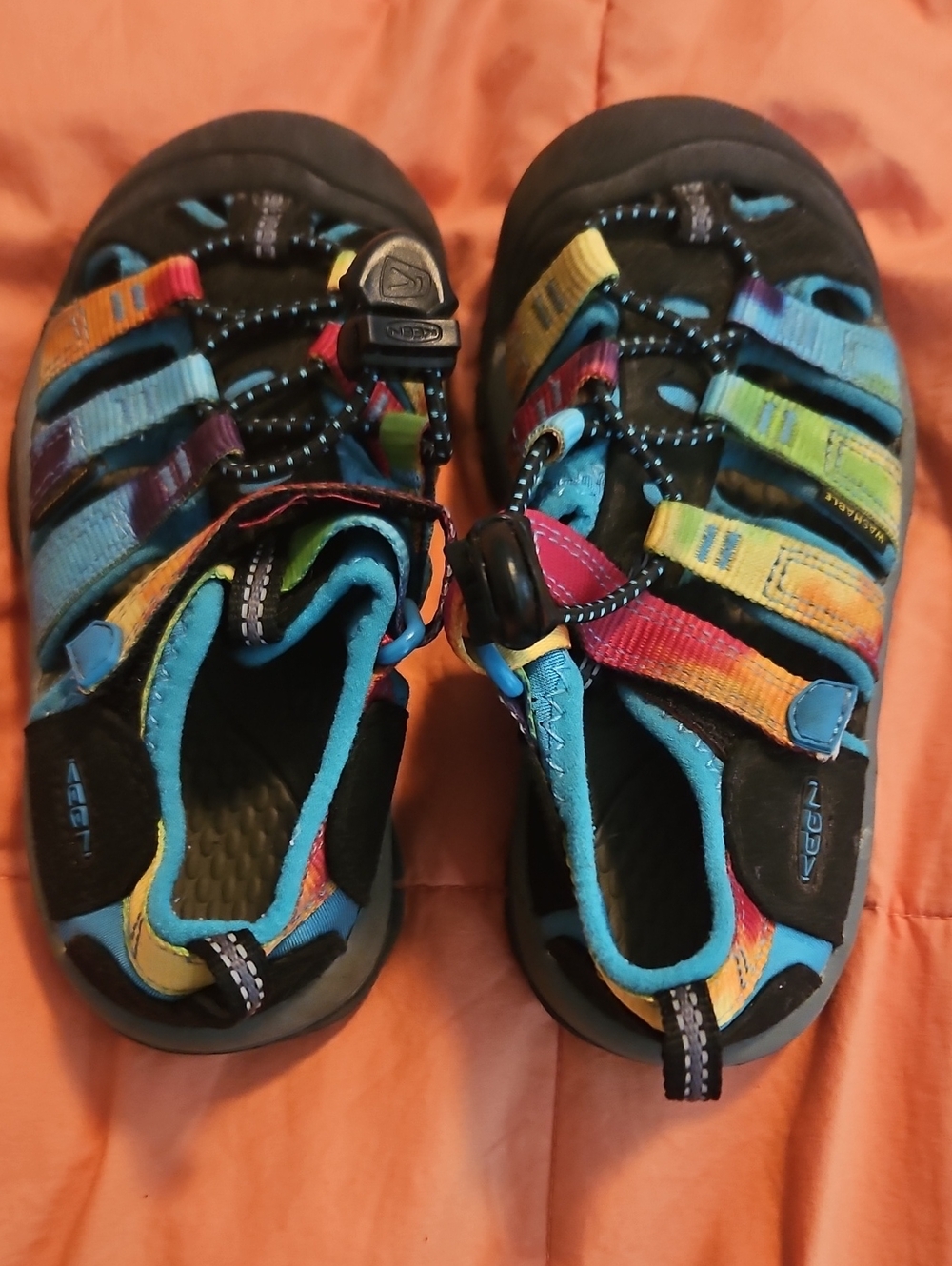 Keen Kids Multicolor Sport Sandals with Blue Trim